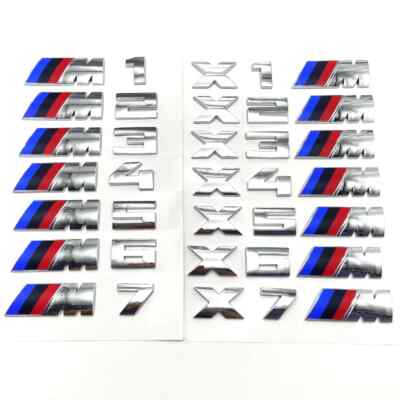 3D Rear Trunk Emblem Badge Car Sticker For E46 E60 E64 F10 F20 F30 F12 F13 E90