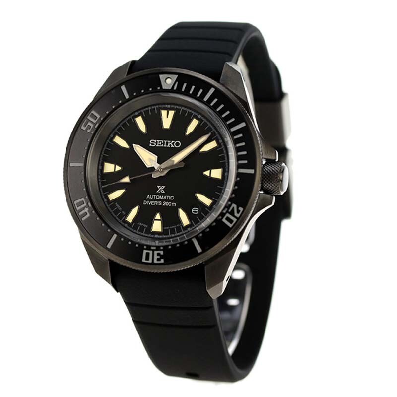 Pre-owned Seiko Prospex Sbdy133 Samurai Total Black Automatic Diver 200m Men Watch Japan