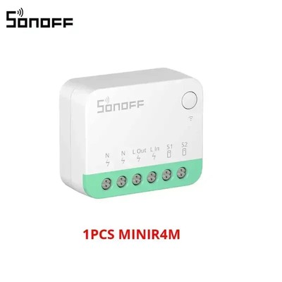 1-4PCS SONOFF MINIR4M MINI Extreme WiFi Smart Home Switch Detach Relay Matter Lo