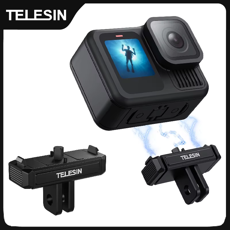 Magnetic Qucik Release Aluminium Alloy Two Claw Adapter Action Camera Accessorie