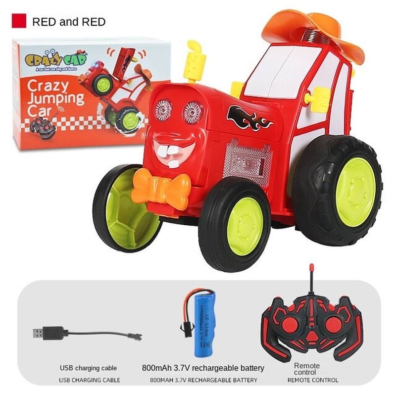 Wireless Remote Control Stunt Car Lights Music Rocking Tumbling Toys Gift Boy.