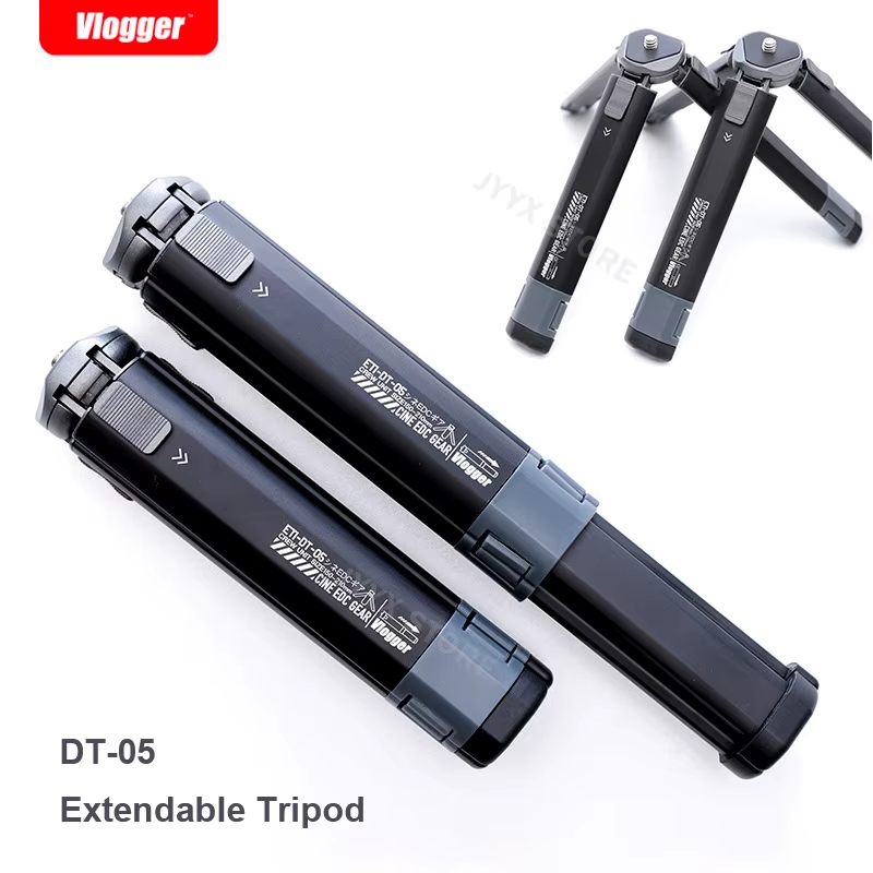 Vlogger DT-05 Mini Tripod Stand Bracket Aluminum alloy Desktop Telescopic Tripod