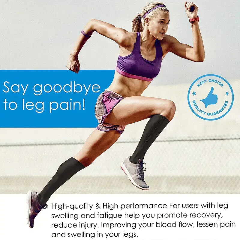 3PK Zippered Compression Socks Closed Toe 20-30mmHg with Zipper Safe Protection