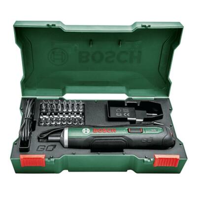 Bosch Akku-Schrauber Akkuschrauber PSR PUSHDRIVE inkl. 32 Bits und Koffer