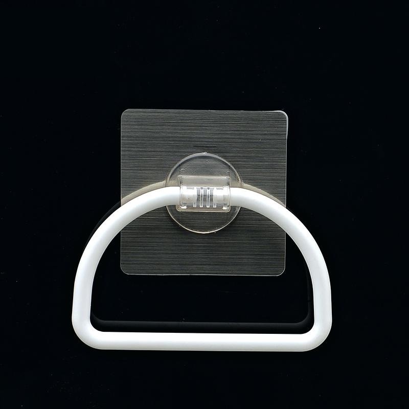 Portasciugamani Porta Asciugamano Anello Fissaggio Adesivo Parete Bagno sus