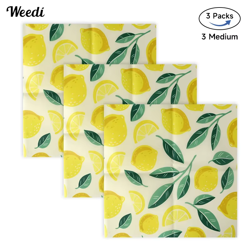 9PCS Reusable Beeswax Wrap Zero Waste Korean Food Bowl Covers