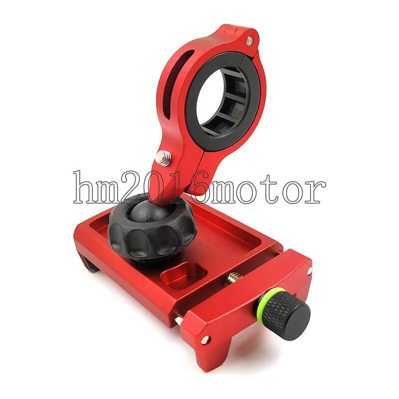 Red Aluminum Cell GPS Phone Holder For Honda Dual Sport Dirt Bike Cruriser