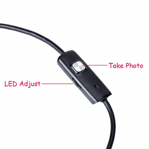 1-5M WiFi Endoskop USB Endoscope Inspektion Kamera 6LED 8mmfür iPhone Android