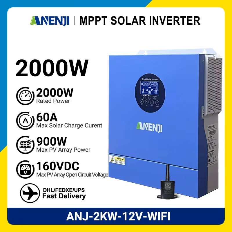 2KW 4KW Hybrid Solar Inverter 24V Pure Sine Wave Photovoltaic Solar Inverter