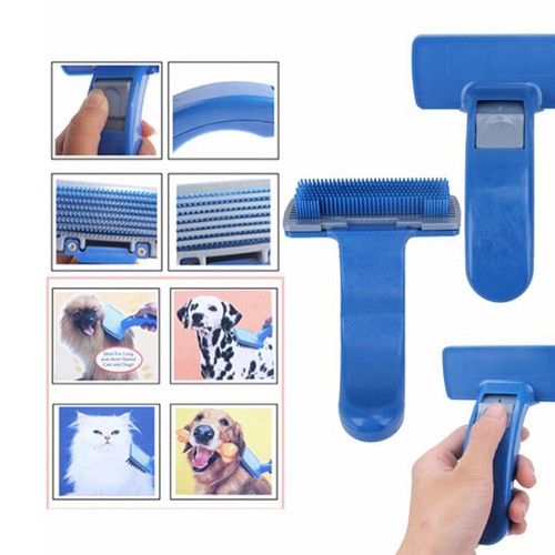 Pet Dog Cat Grooming Self Cleaning Slicker Brush Comb Hair Fur Shedding Tool New