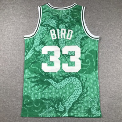 Boston Celtics NO.33 SportShirt Dragon Year Edition Genäht NEU S-2XL