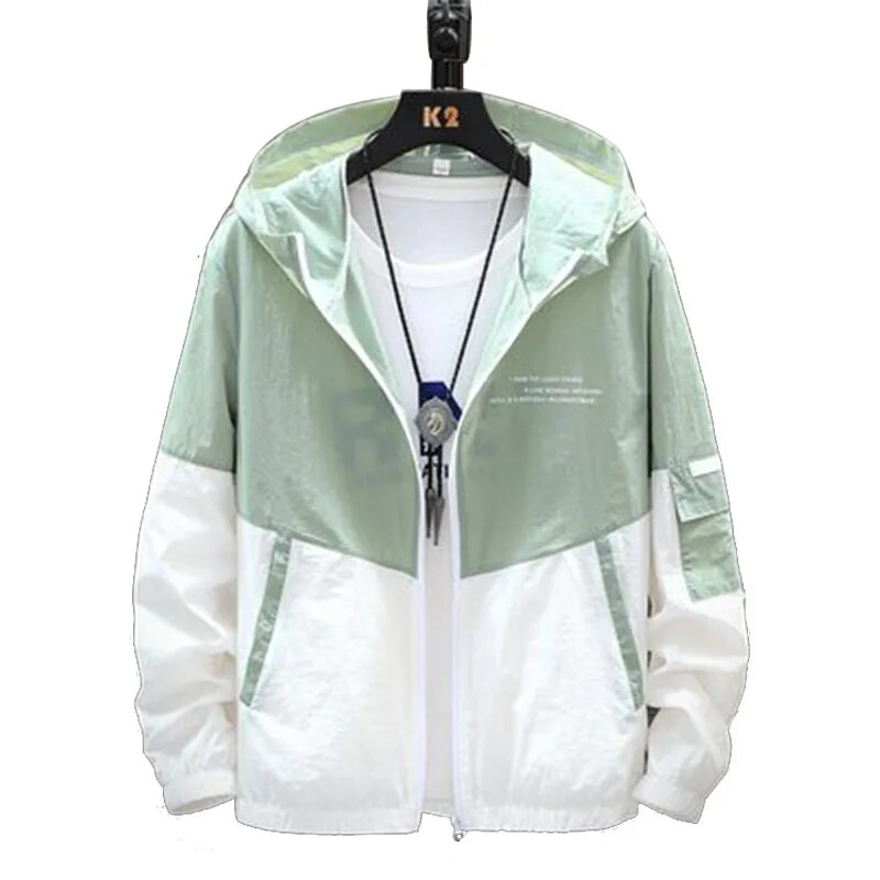 Men Letter Embroidery Bomber Jacket Casual Street Loose Patchwork Zipper Coat