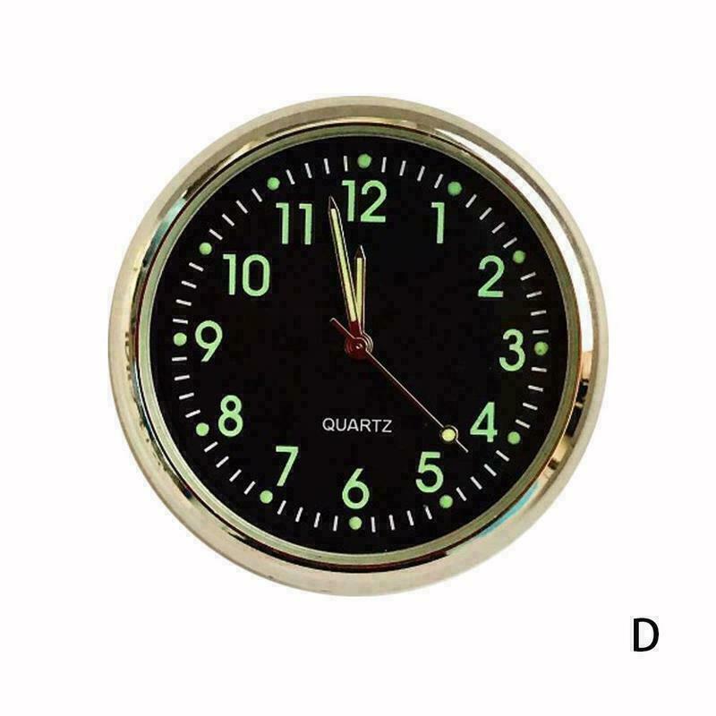 Mini Pocket Quartz Analog Watch Stick-On Clock For Car Motorcycle Bike J2V0 B3H3