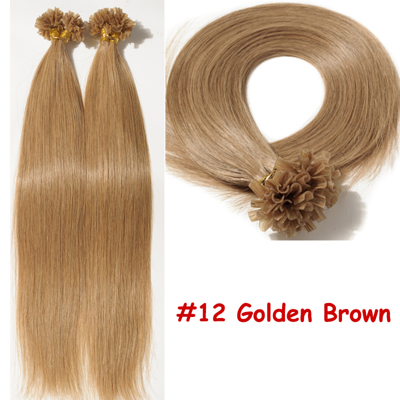 200s Uk Remy Pre Bonded Keratin Glue Nail U Tip Hair Extensions