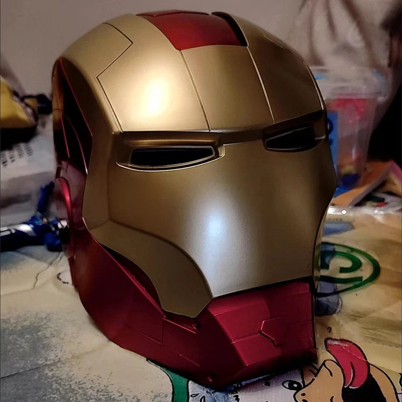 Iron Man Inspired 1:1 LED Light Helmet Cosplay Mask Adult Kids Model Toy Gift