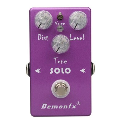 Demonfx SOLO High Quality Guitar Effects Pedal Versatile Distortion Pedal 9VDC