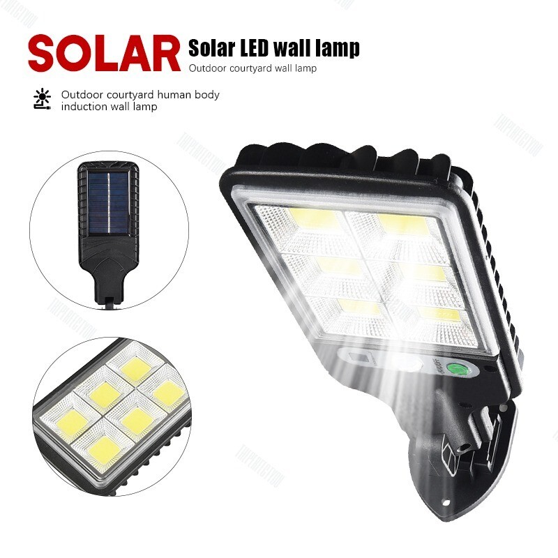 Outdoor Solar Wall Lights LED Motion Sensor Bright Flood Street Lamp 3 Modes