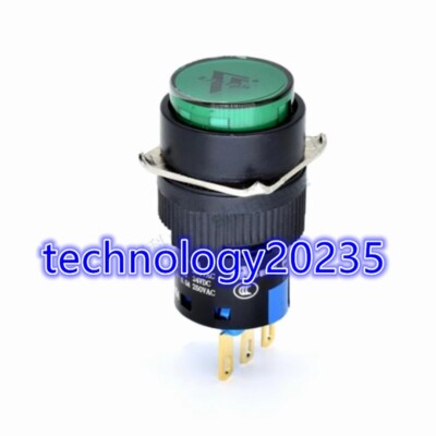1PC Push-button switch self-restoring no light circular K16-211 self-locking#CL