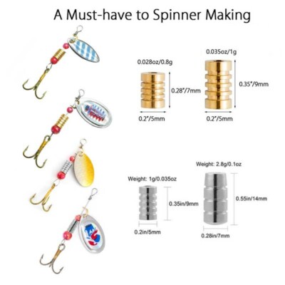 Fishing Inline Spinner Lure Body Sinkers Flying C Making Parts ALL SIZE SHAPE
