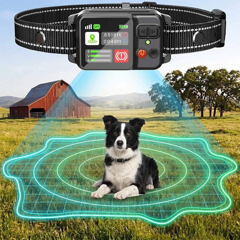 Dog Electronic Fence | Outdoor GPS Fencing System | Waterproof Wireless Fence |