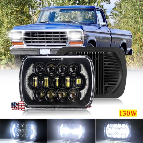 Mast Head Light 昭和30年製 Pair 7 inch Round LED Headlights Hi-Lo Beam Sealed For AC