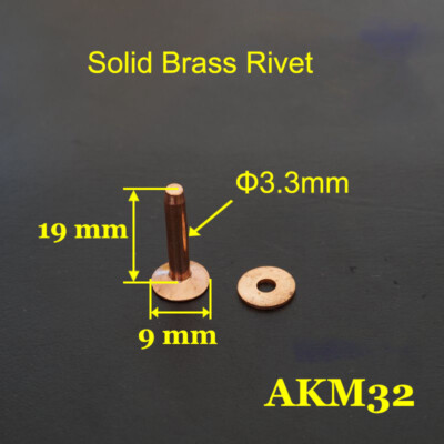 Quality 20pcs Leather Craft Wallet bag Solid Copper Nail Belt Luggage Rivet AKM3