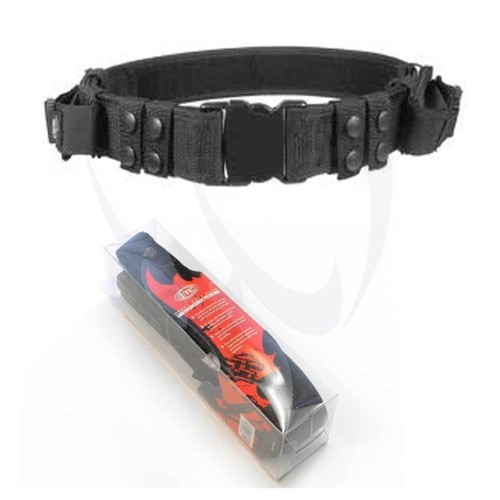 Porte-Cartouches Paintball UTG – Ceinture Avec Holster Et 2 Tubes – Noir – Taille Large