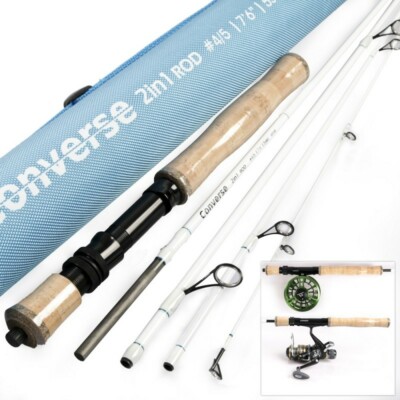 Maxcatch Travel Spin/Fly Fishing Rod 2in1 7ft6 4/5wt 5sec Fast Action 