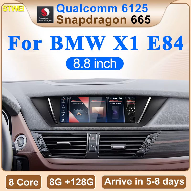 2025 New 8.8inch Qualcomm Snapdragon665 Screen For BMW X1 E84 Wireless AUTO CarP