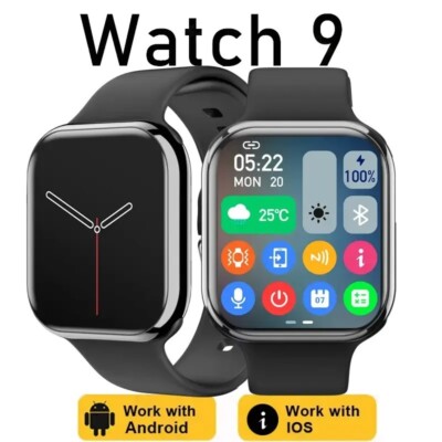 New GPS Smart Watch Men For Apple Watch On Display Body Temperature BT Call NFC