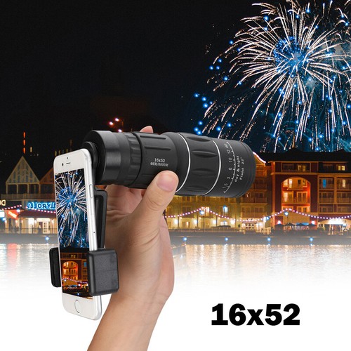 2020 Waterproof 16X52 High Definition Monocular Telescope Prism Quality