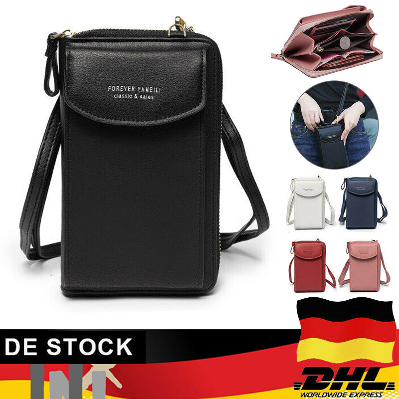 Handy Umhängetasche Crossbody Schultertasche Smartphone Geldbörse Handtasche NEW
