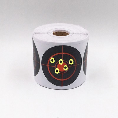 250pcs/Roll Shooting Adhesive Targets Splatter Reactive Target Sticker 7.5cm
