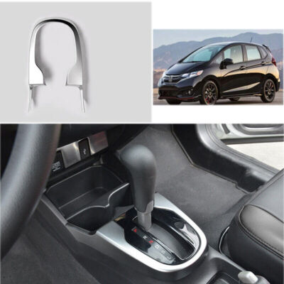 FOR HONDA Fit jazz 2014-2020 Silver Matte Central Console Gear Shift Frame Trim