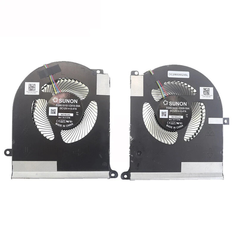 CPU GPU Cooling Fan For Dell Alienware Area-51m R2 RTX 2080 TW5Y8 TPV77 Part