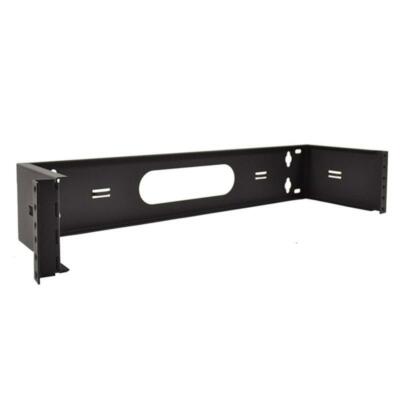 19'' Two Space 2U Steel Wall Mount Hinged Swing Out Patch Panel Bracket 6'' Depth