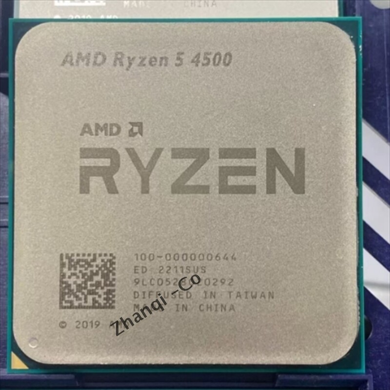 CPU cpu ryzen5 4500 AMD Ryzen 5 4500 R5-4500 CPU 3.6GHz 6 Core 65W Socket AM4 Support
