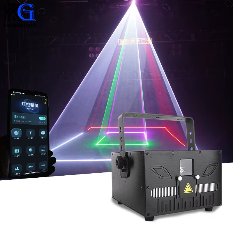 8W 10W 15W ILDA RGB Stage Laser Light DJ Animation Scanner DMX IOS+Android Party