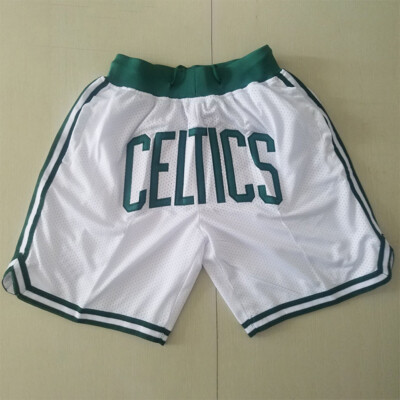 Boston Celtics Basketball Shorts Hosen Stitched Stadt Edition