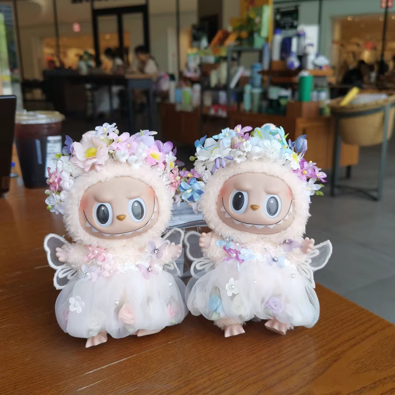 2025 New The Monsters toy Plush Doll Floral Headdress