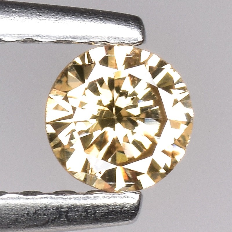 0.18ct Natural Loose Diamond Round Shape Dark Brown - I1 Clarity 3.7mm