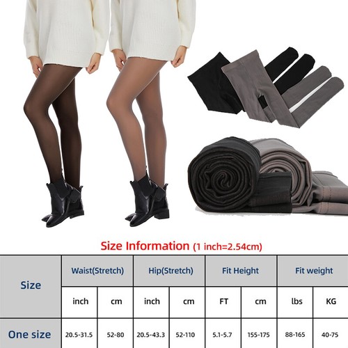 Flawless Legs Fake Translucent Keep Warm Pantyhose Tights Stockings for Women US