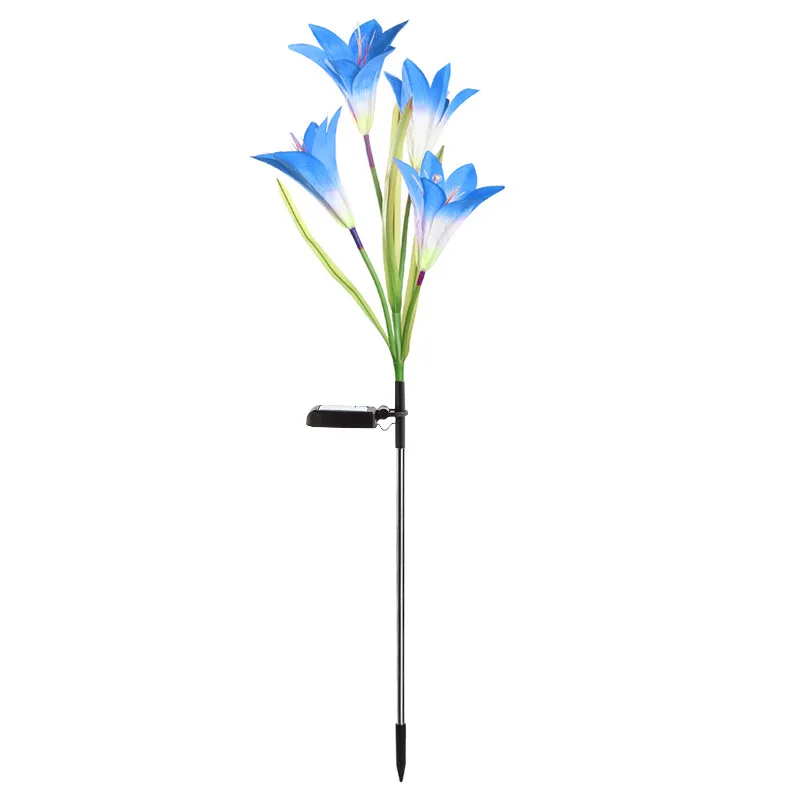 Solar Garden Lights Led Light Outdoor Multi-Color Changing Lily Solar Flower Lig