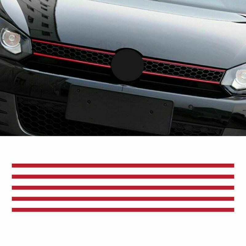 6 7 Polo Gti Front Hood Grille Decals Car Stripe Sticker Decoration
