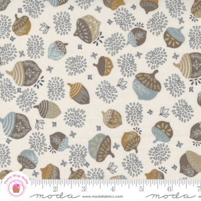 Moda SLOW STROLL 45542 11 Natural Acorns FANCY THAT Quilt Fabric 