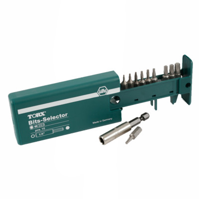 Wiha 79242 Torx  Bit Selector Set with Universal Magnetic Bit Holder, 10 pieces