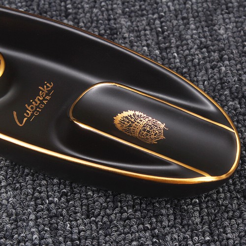 Ceramic Cigar Ashtray Travel Ashtray Outdoor Boat shape Ash Tray holder