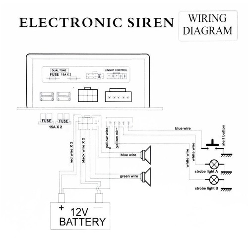 Siren Speaker Wiring Diagram For 2 - Complete Wiring Schemas