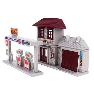 1/87 (HO) Scale Building Gauge House Gas Station Model Train Layout Realistic