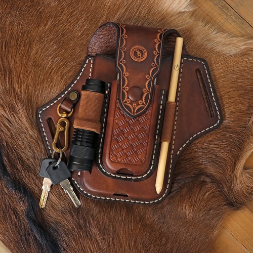 TOURBON Tool Belt Holster 5-in-1 Multitool EDC Sheath Phone Case-Special offer